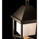 Dorset 1 Light 26 inch Coastal Dark Smoke Post Light in Opal