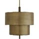 Leonardo 4 Light 28 inch Antique Brass Chandelier Ceiling Light
