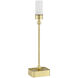 Gadabout 20 inch 3 watt Polished Brass Cordless Table Lamp Portable Light