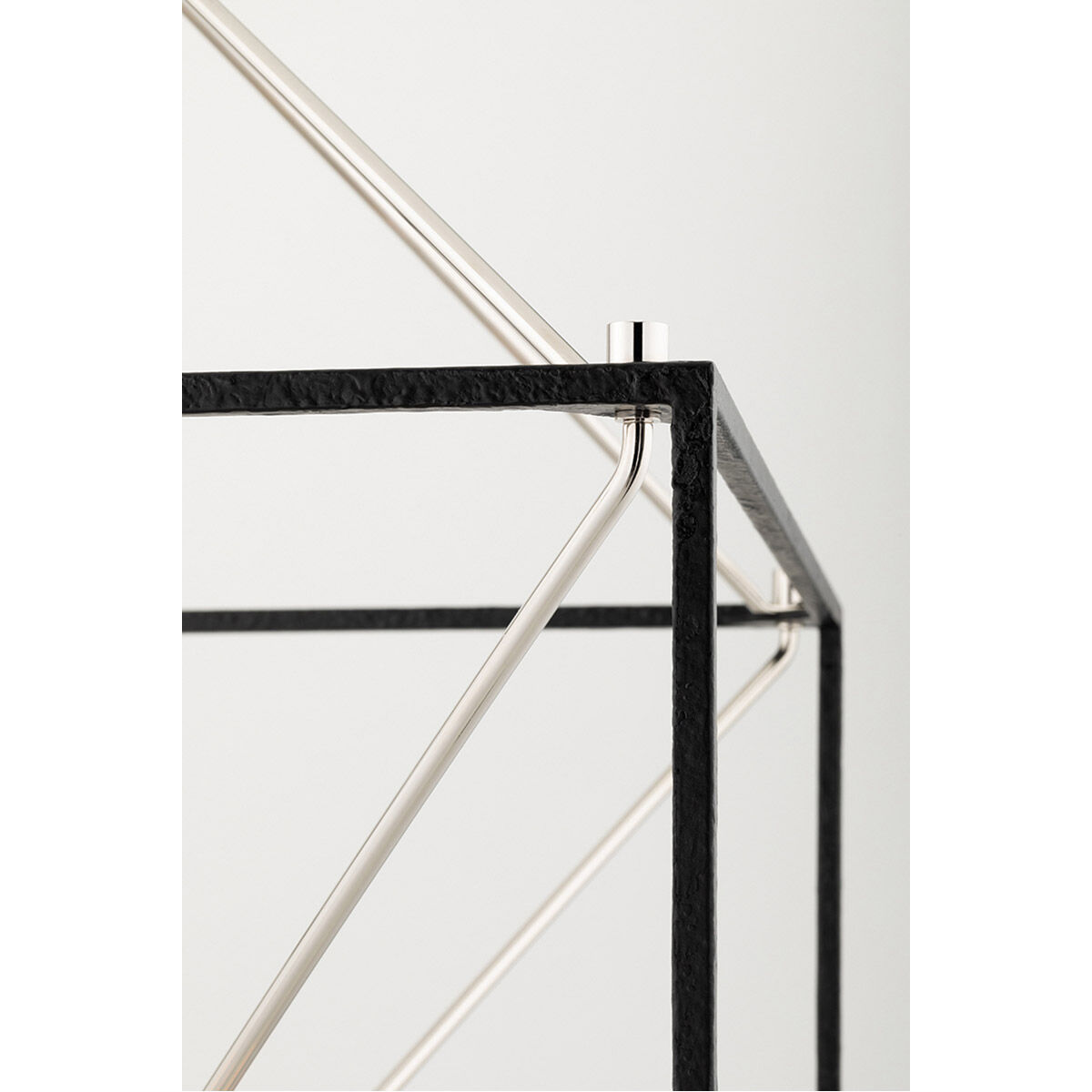 Glendale 10 Light 48 inch Polished Nickel / Black Island Light Ceiling Light