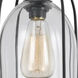 Beacon 1 Light 7 inch Black and Wood Pendant Ceiling Light