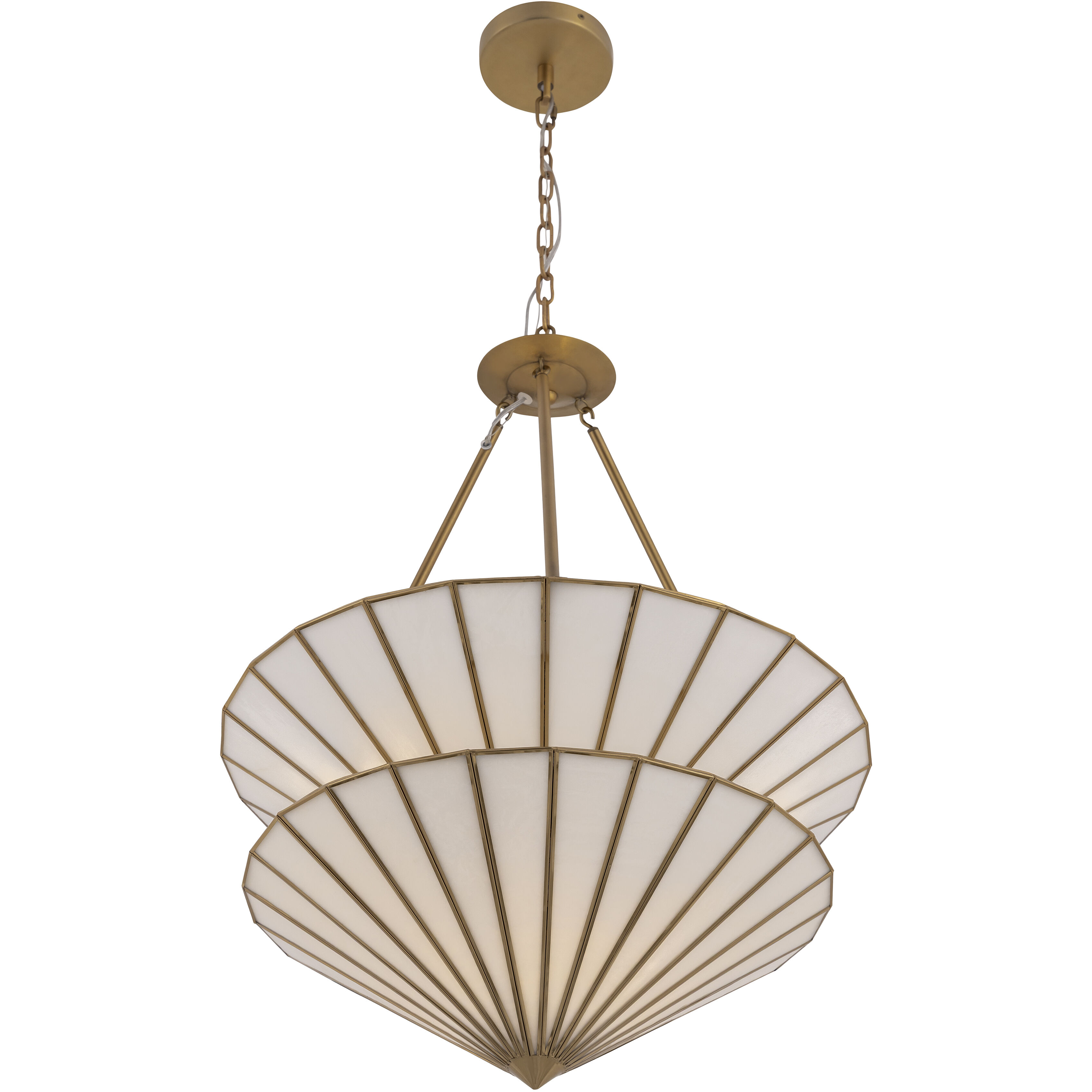 Jaxen 3 Light 24.5 inch Legacy Brass Pendant Ceiling Light