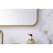 Evermore 32 X 24 inch Brass Mirror