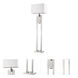 Precision 64 inch 150.00 watt Brushed Nickel Floor Lamp Portable Light