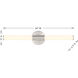 Connor LED 24 inch Satin Nickel Vanity Light Wall Light