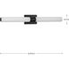 Blanco LED LED 32 inch Matte Black Linear Bath Wall Light, Progress LED