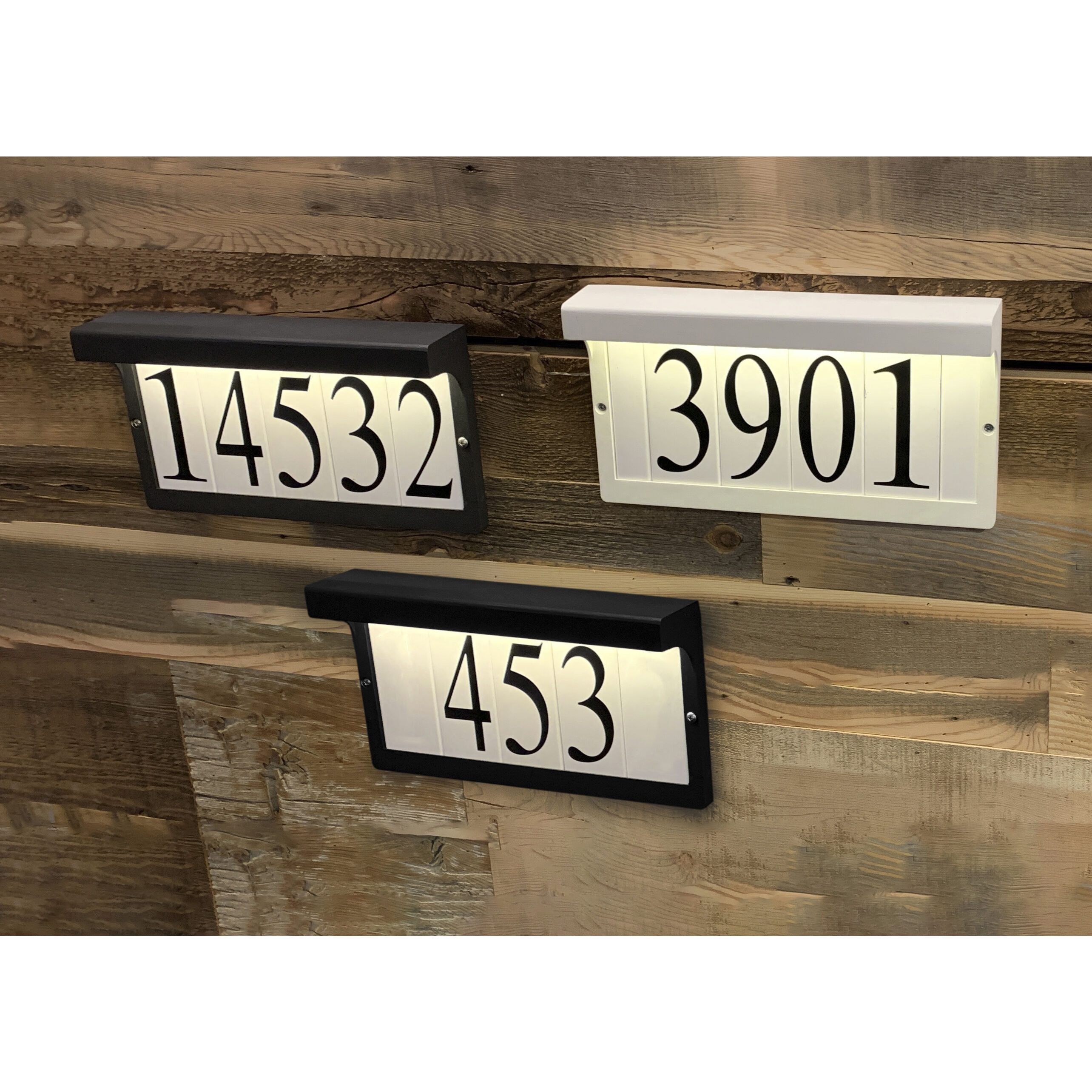 Address LED 7 inch Bronze Address Light Frame