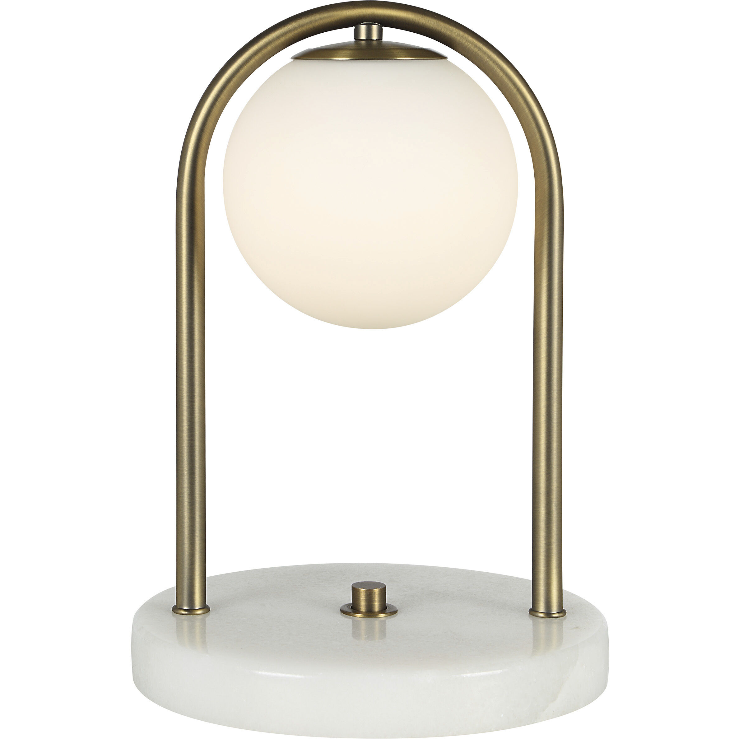 Barca 11.75 inch Dark Antique Brushed Brass Table Lamp Portable Light