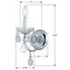 Imperial Sconce Wall Light in Clear Swarovski Strass
