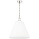 Alaric 3 Light 18 inch Polished Nickel Pendant Ceiling Light