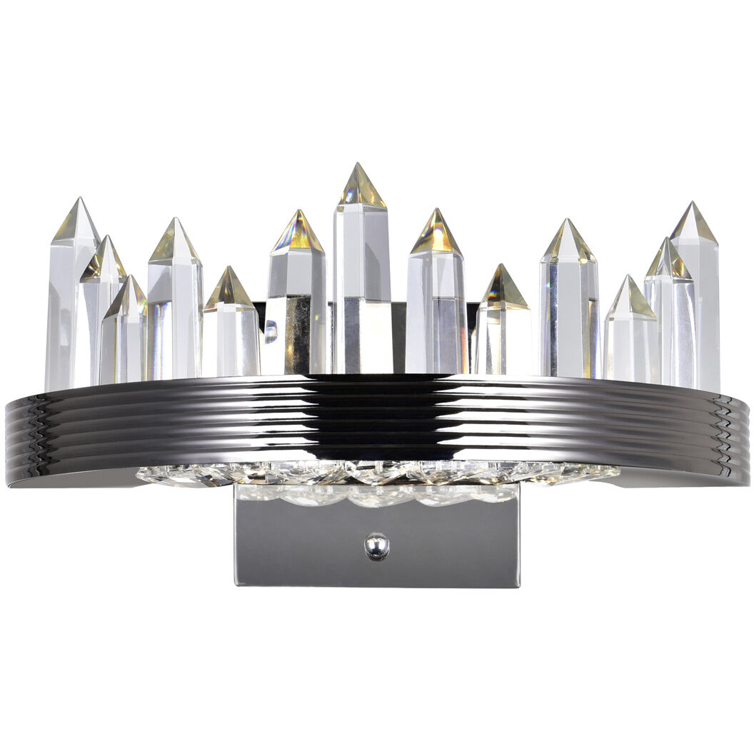 Agassiz LED 12 inch Polished Nickel Wall Sconce Wall Light