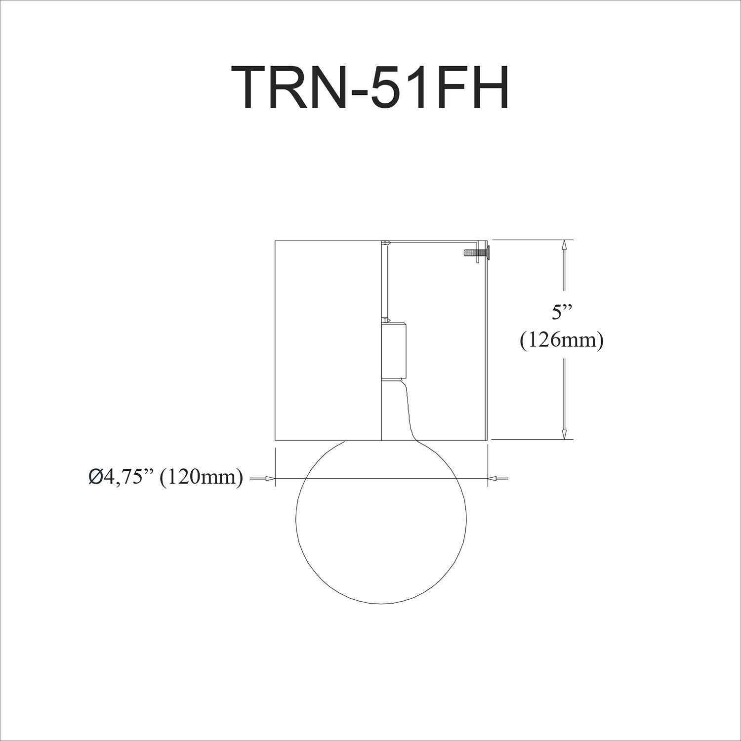 Theron 1 Light 4.75 inch Matte Black Flush Mount Ceiling Light