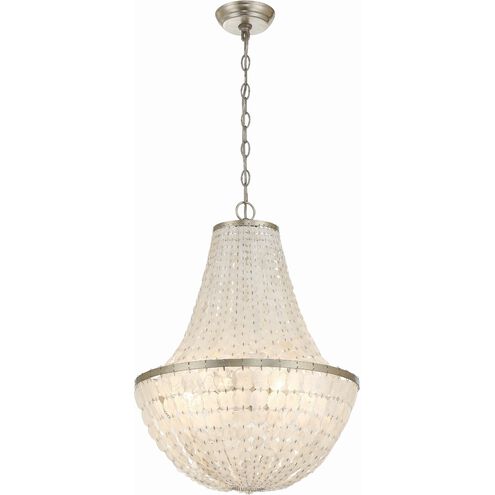 Brielle 6 Light 18 inch Antique Silver Chandelier Ceiling Light