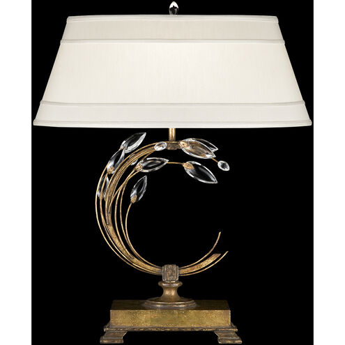 Crystal Laurel 31 inch 150 watt Gold Table Lamp Portable Light in No Shade