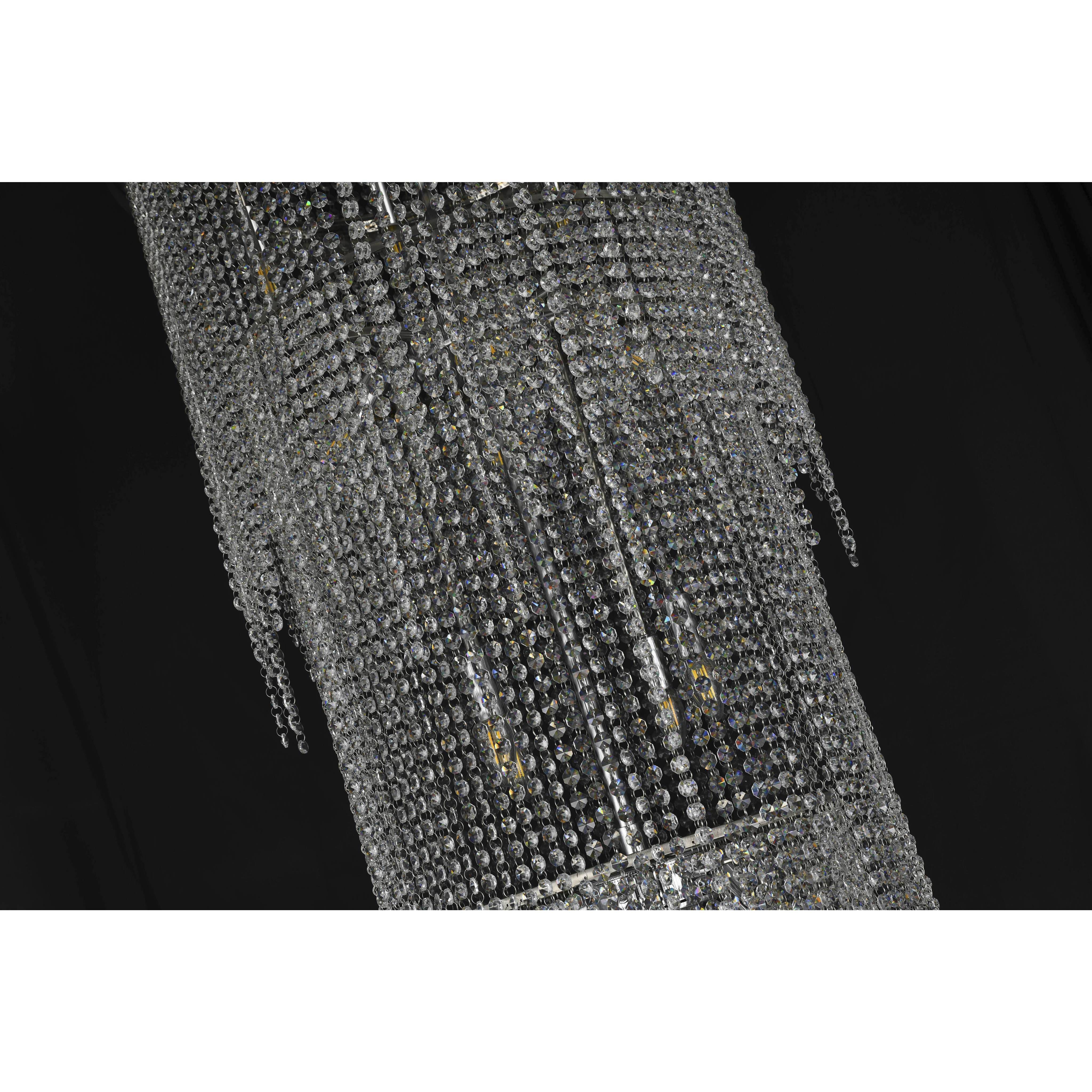 Canada 24 Light 25.6 inch Chrome Chandelier Ceiling Light