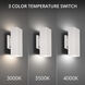 Edgey LED 10 inch White Outdoor Wall Light in 3500K, dweLED