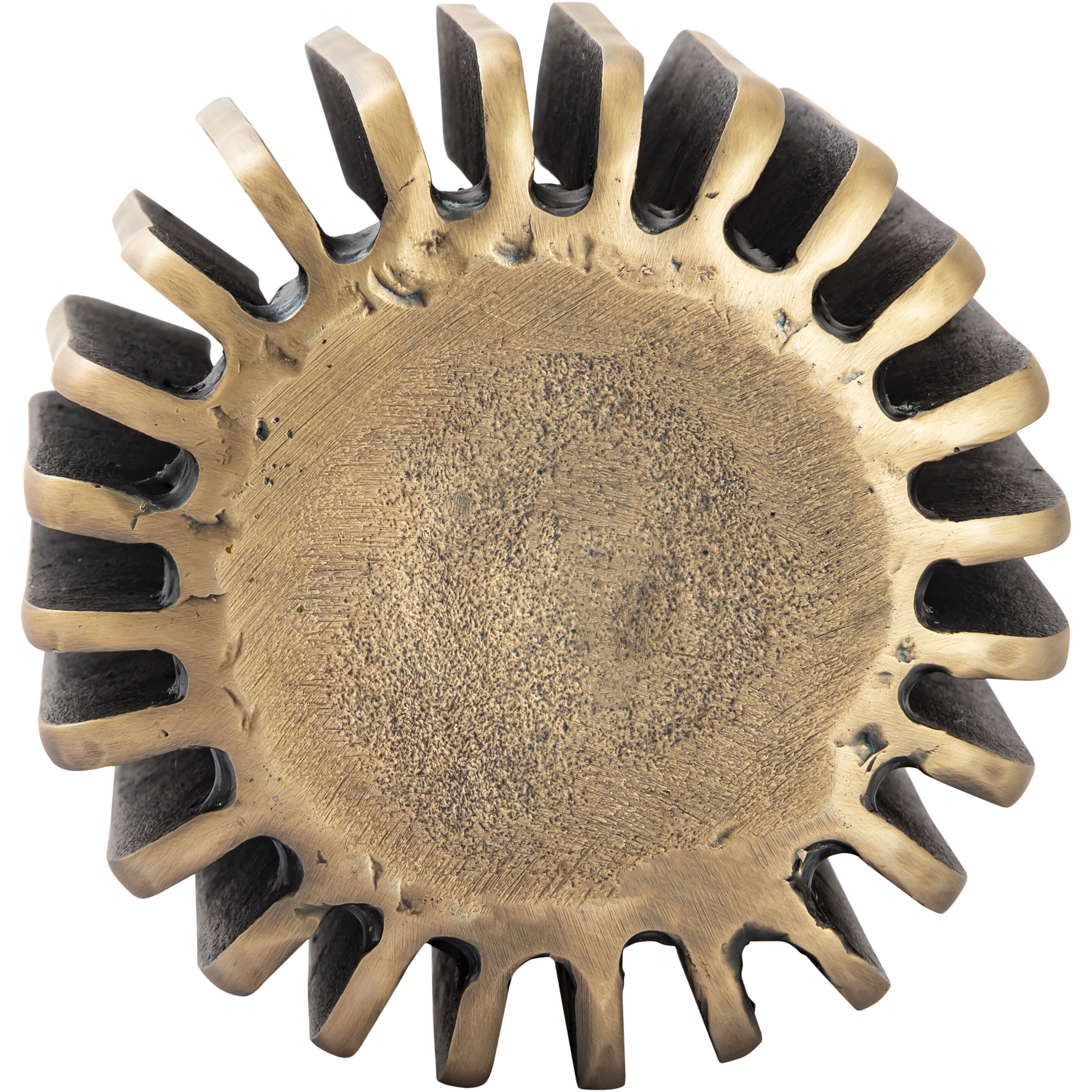 Louver 7 X 6.5 inch Candleholder in Antique Brass