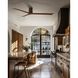 Atlas Irene-3H 72 inch Walnut Tone Ceiling Fan