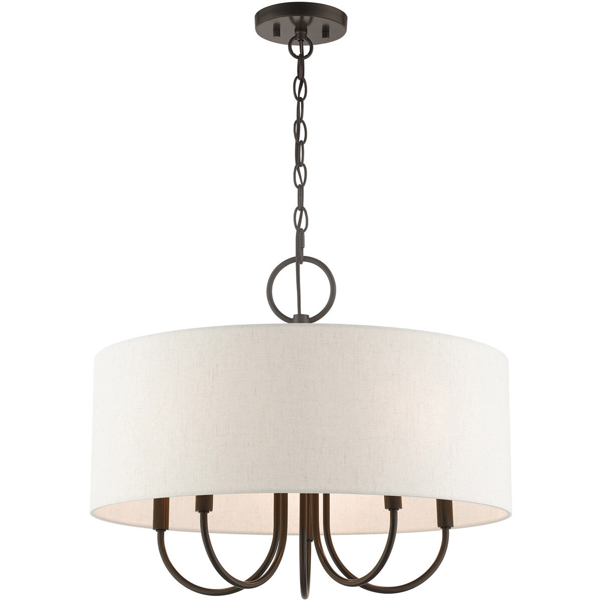 Blossom 5 Light 22 inch English Bronze Pendant Chandelier Ceiling Light