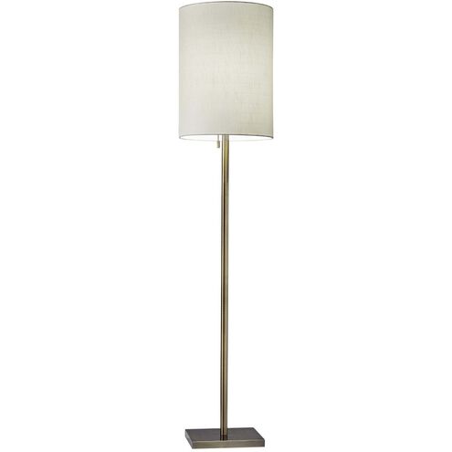 Liam 61 inch 100.00 watt Anitque Brass Floor Lamp Portable Light in Antique Brass