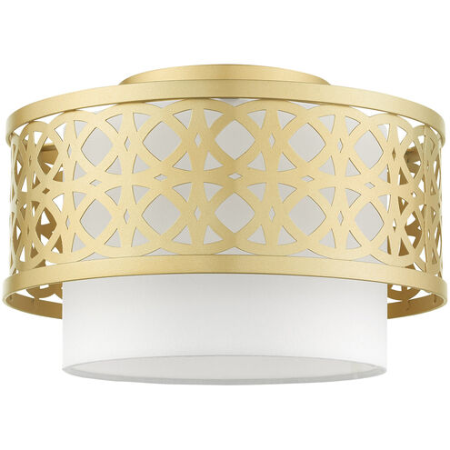 Calinda 1 Light 12 inch Soft Gold Semi Flush Ceiling Light