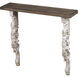 Classic 47.2 inch Natural and White Wall Shelf