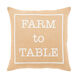 Circa 18 X 18 inch Wheat Pillow Kit, Square