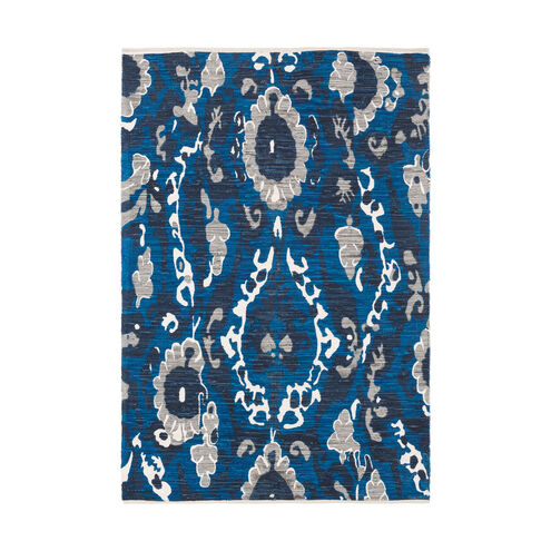 Elaine 132 X 96 inch Dark Blue Indoor Area Rug, Rectangle