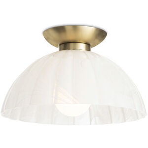 Dariel 1 Light 12 inch White Flush Mount Ceiling Light