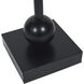 Ebony 24 X 8 inch White and Gold Flaked Side Table