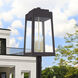 Oslo 4 Light 31 inch Bronze with Antique Brass Candles Outdoor Post Top Lantern