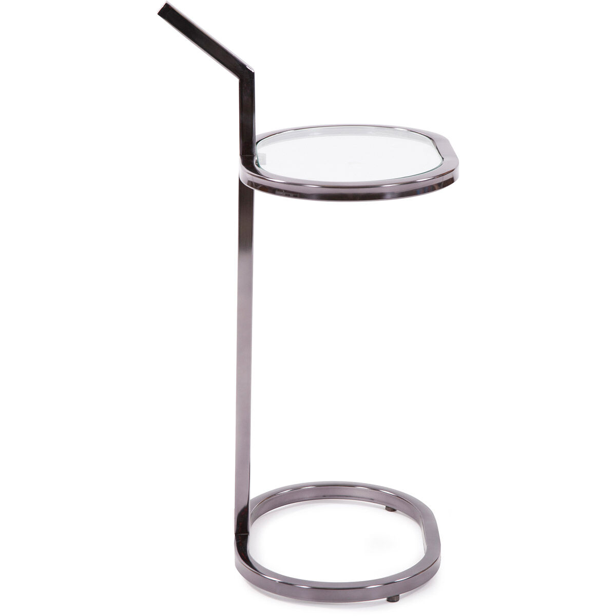 Carter 27 X 13 inch Black Nickel Drink Table