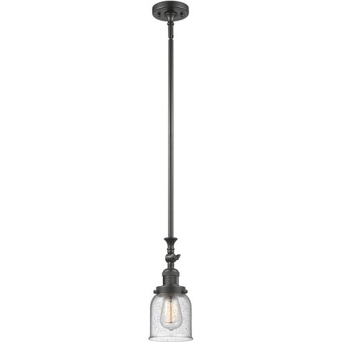Franklin Restoration Bell LED 5 inch Oil Rubbed Bronze Mini Pendant Ceiling Light in Seedy, Franklin Restoration