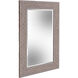 Morris 35 X 23 inch Faux Embossed Gray Mirror