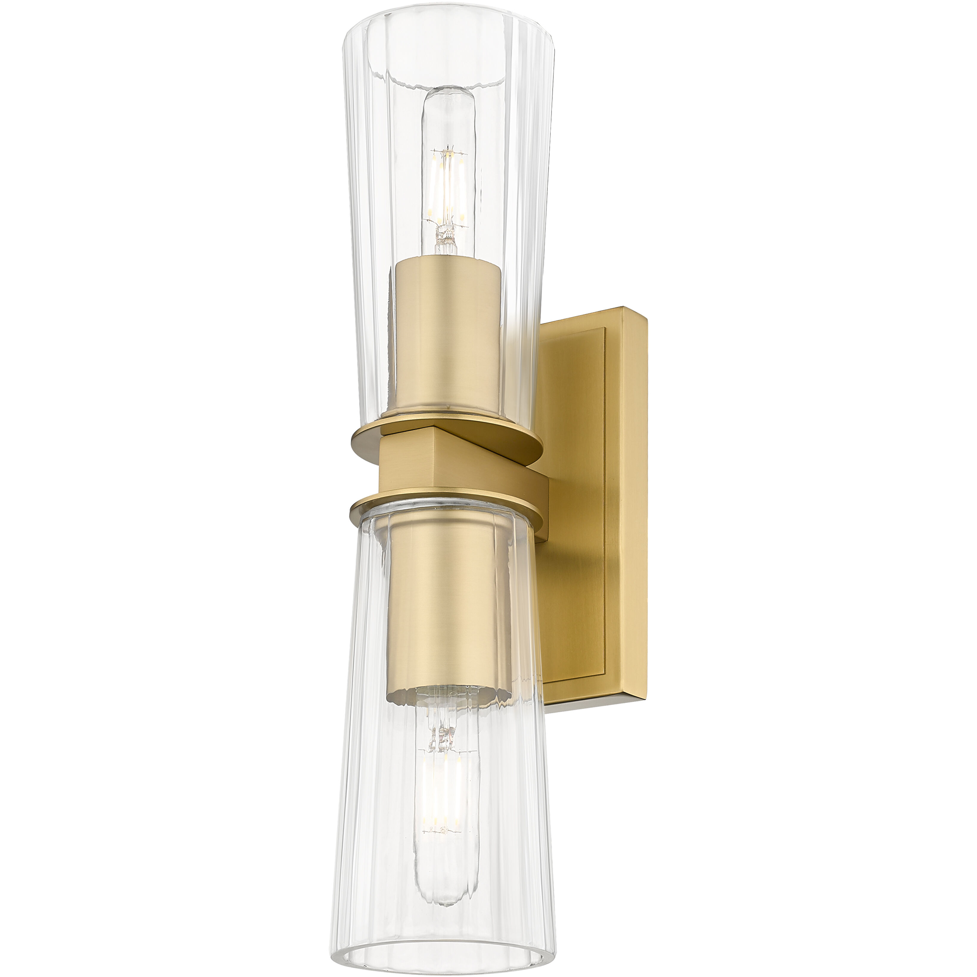Titus 2 Light 4.5 inch Modern Gold Wall Sconce Wall Light