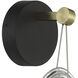 Topknot LED 11 inch Coal and Brushed Gold Wall Sconce Wall Light
