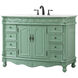 Bordeaux 48 X 22 X 36 inch Vintage Mint Vanity Sink Set