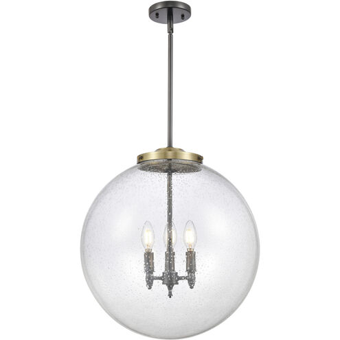 Franklin Restoration Beacon LED 18 inch Black Antique Brass Statement Pendant Ceiling Light in Seedy