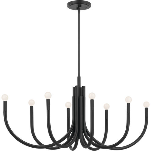 Odensa LED 21 inch Black Oval Chandelier Ceiling Light