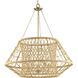 Laila 5 Light 30 inch Vintage Brass Chandelier Ceiling Light, Design Series