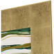 Galaxy Series Green and Metallic and White and Turquoise Wall Sculpture, The Studio
