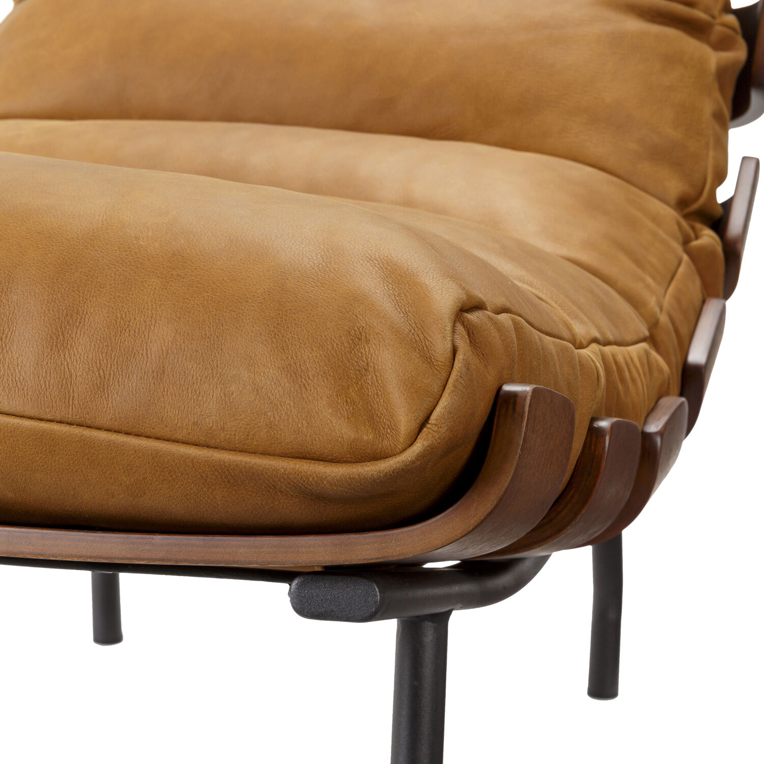 Laval Brown / Black Lounger