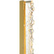 Stagger LED 24 inch Brass Vanity Light Wall Light