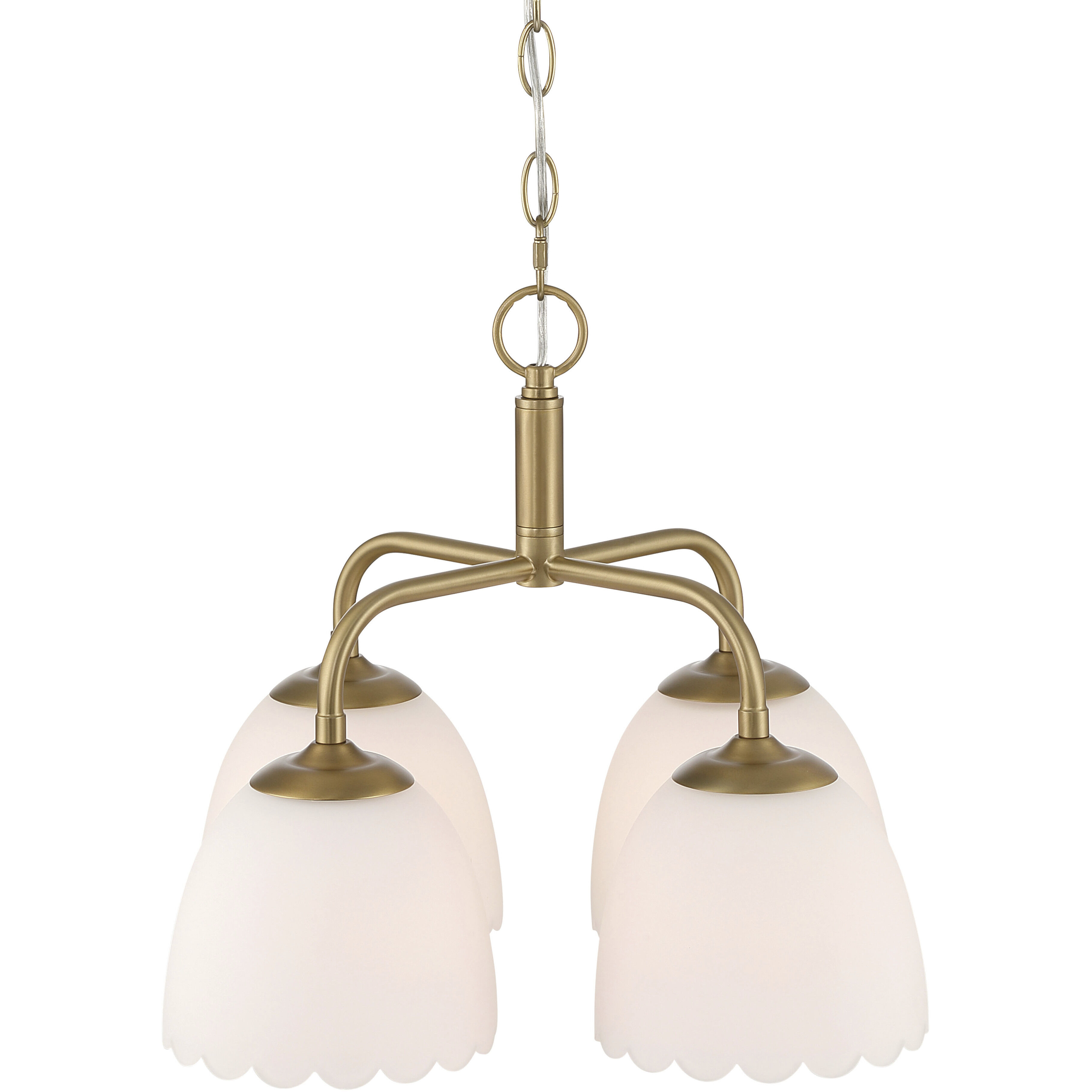 Dorinda 4 Light 18 inch Brushed Champagne Brass Pendant Ceiling Light