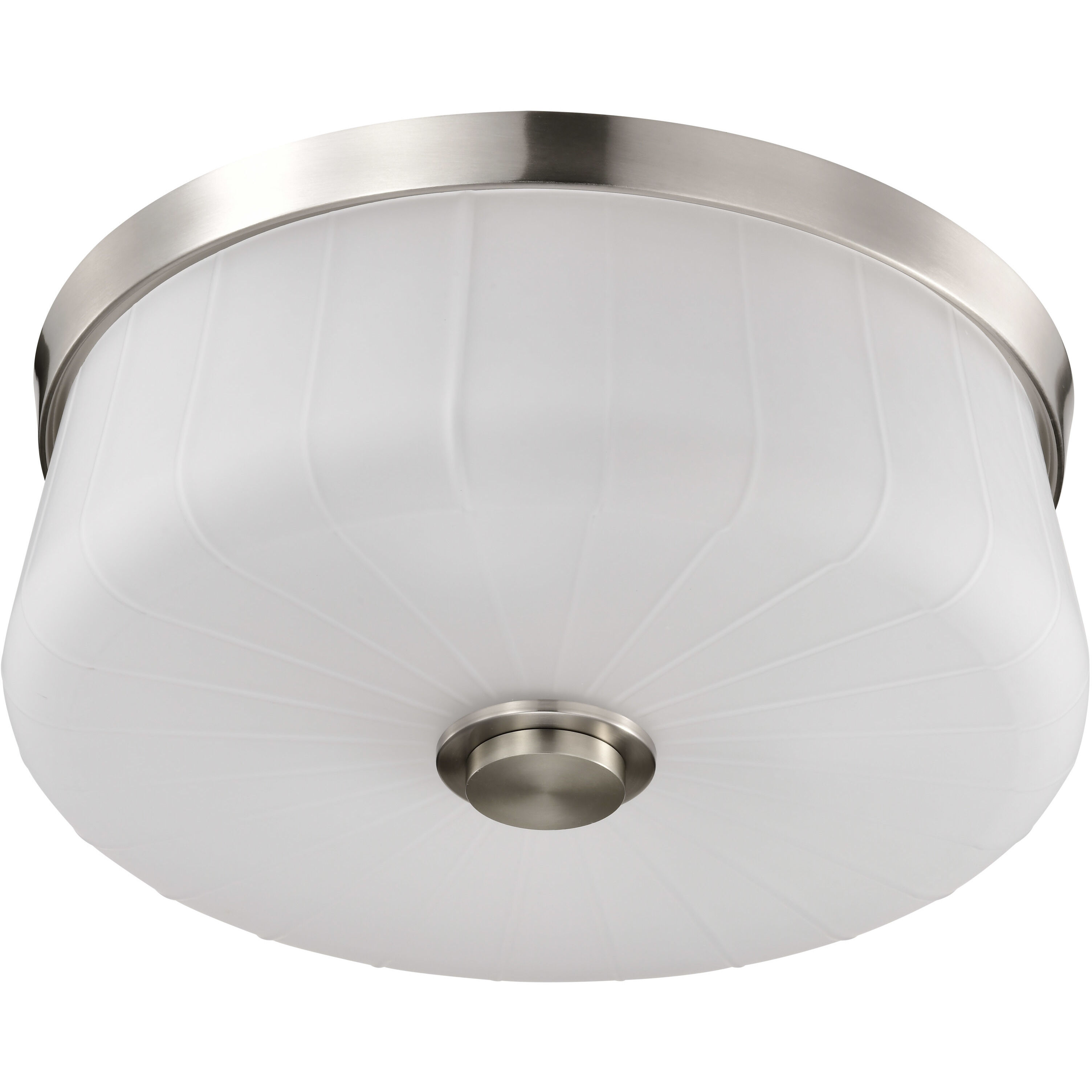 Lune 16 inch Brushed Nickel Flush Mount Ceiling Light