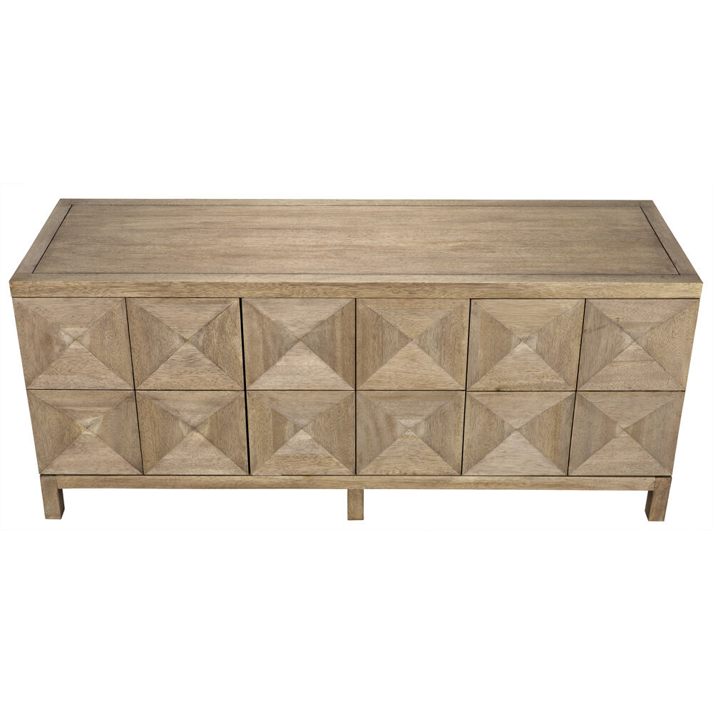 Quadrant 76 X 23 inch Washed Walnut Sideboard, 3 Door