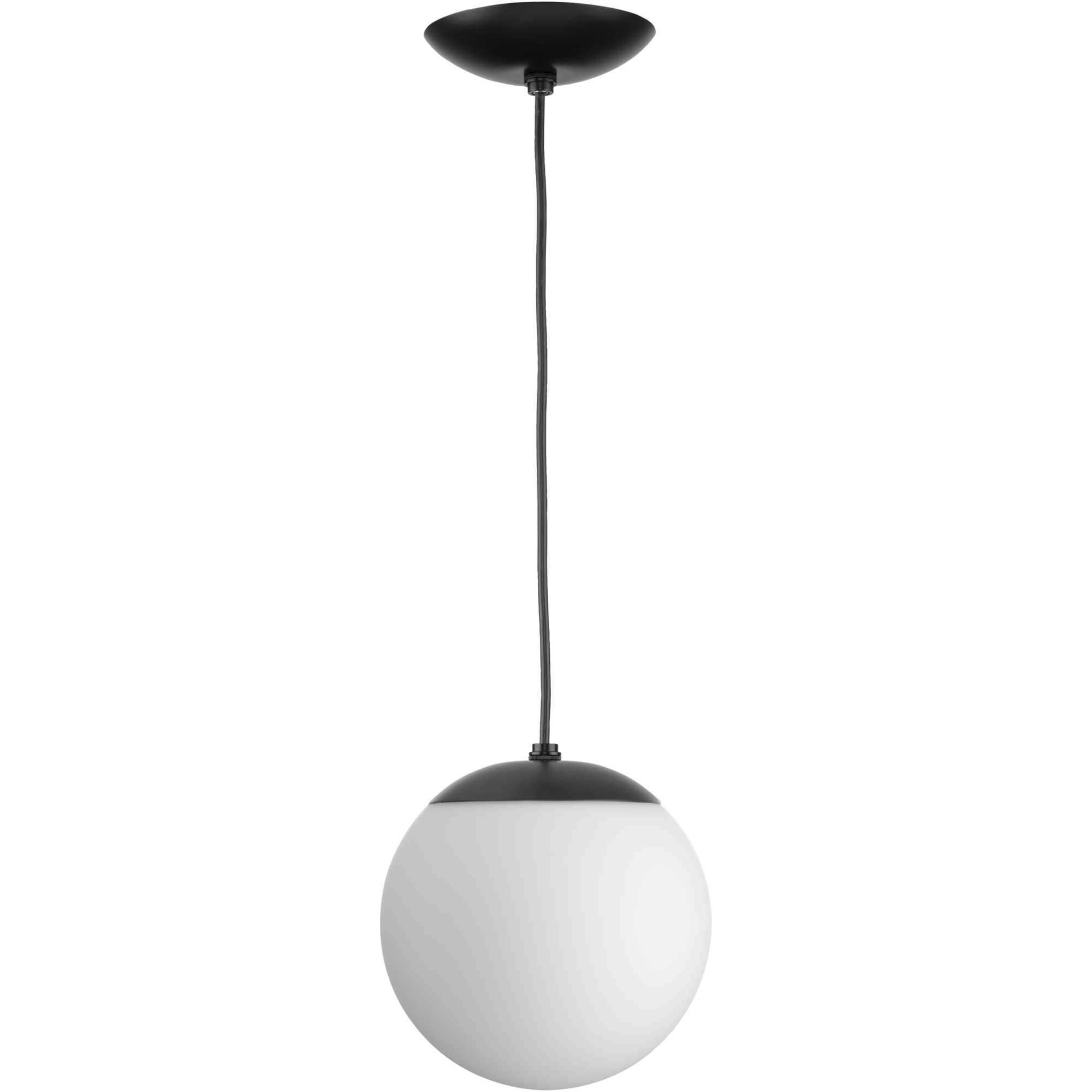 Atwell 1 Light 8 inch Matte Black Pendant Ceiling Light, Small