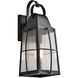 Tolerand 1 Light 18 inch Textured Black Outdoor Wall, Medium