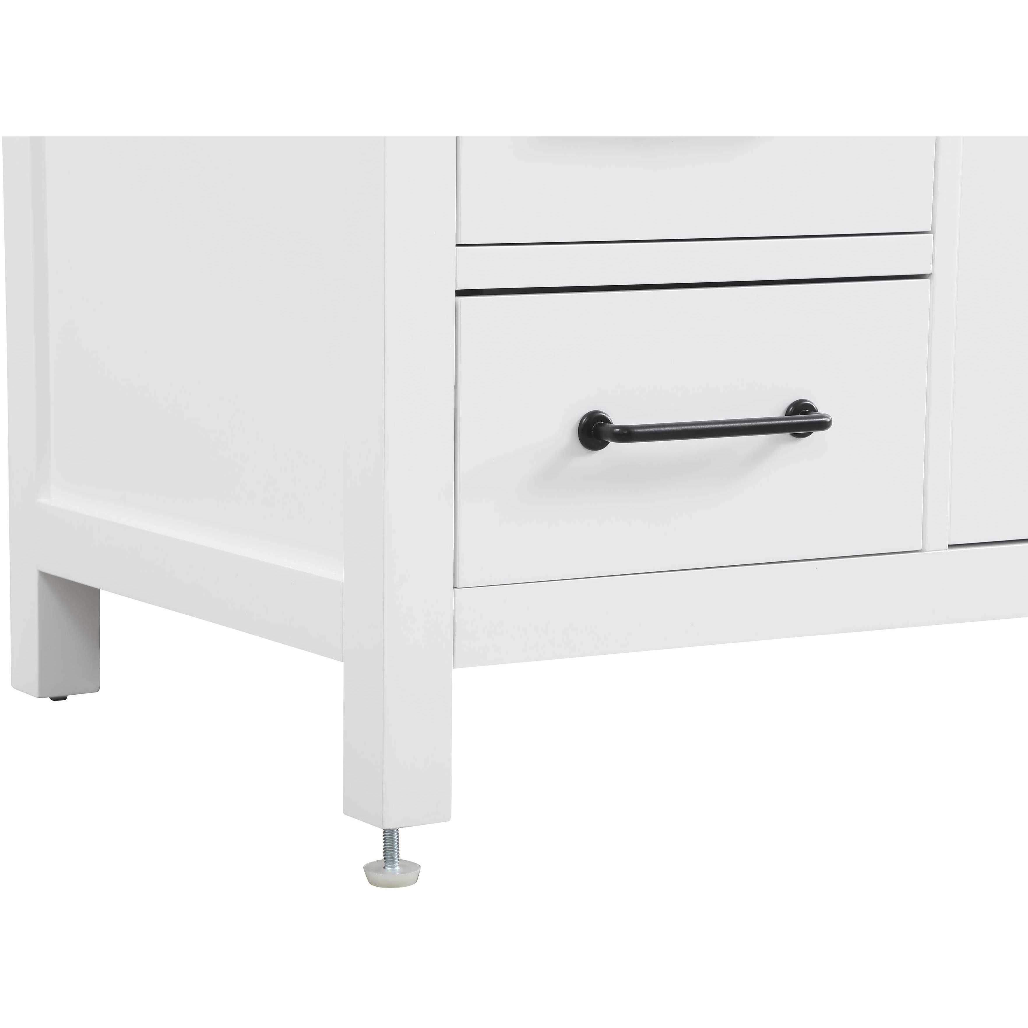 Nathan 48 X 34 inch White Bathroom Vanity Cabinet