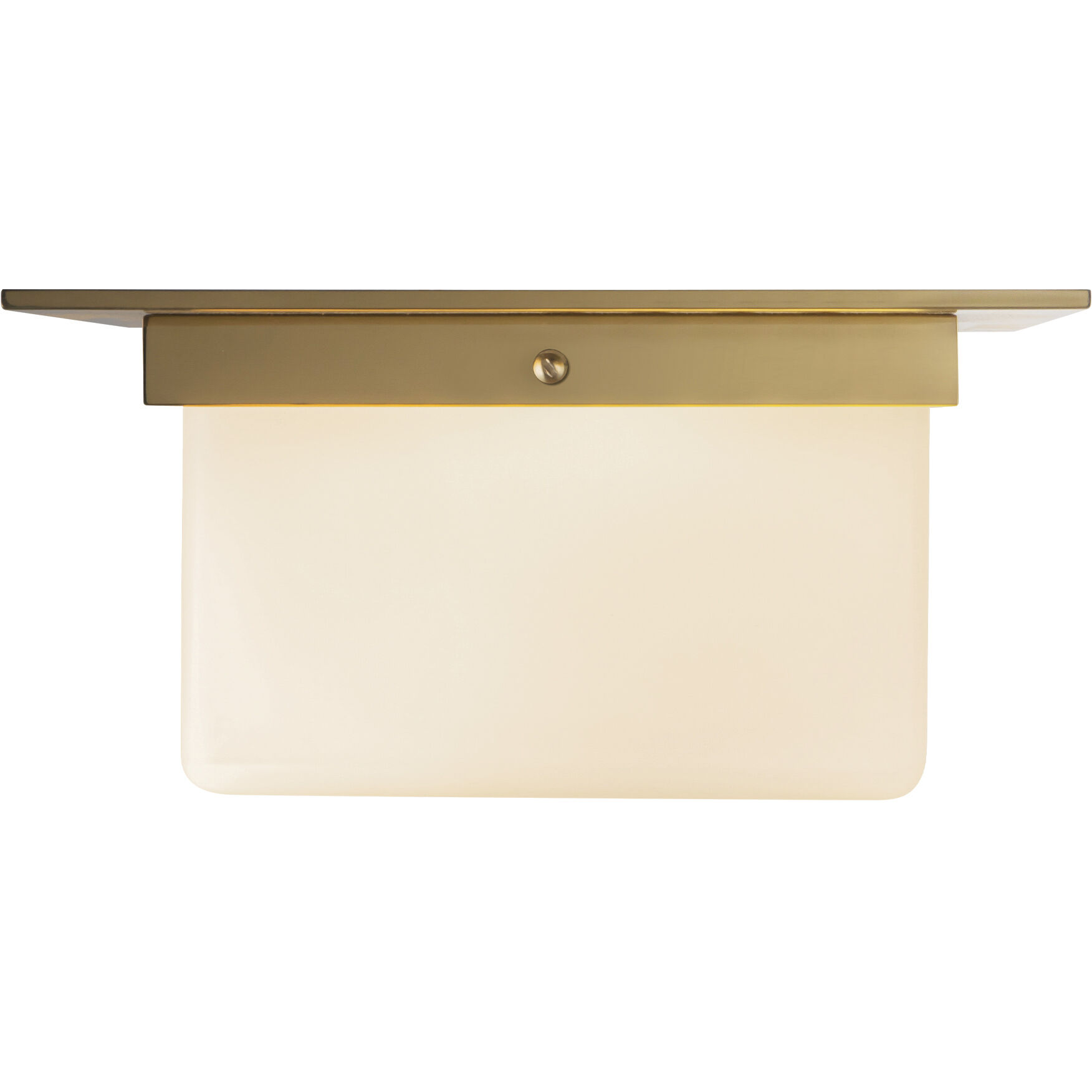 Mineral 2 Light 11.13 inch Patina Brass and Opal Glass Flush Mount Ceiling Light in Opal Glass Shade